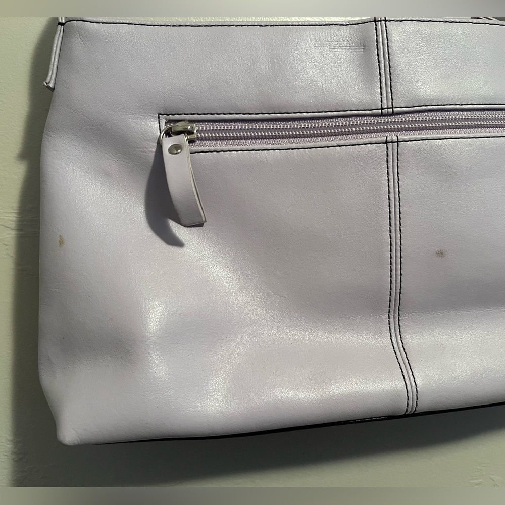 Daniel Joseph Leather Purple Pastel Shoulder Bag - Picture 8 of 16
